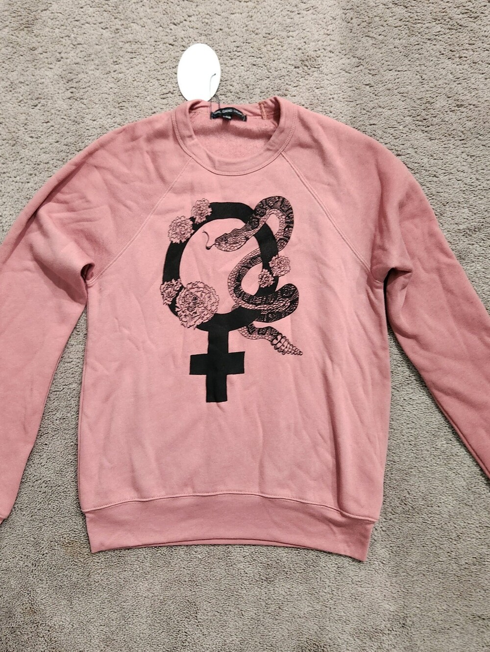 Rose Pink Mauve Goddess Power Sweatshirt